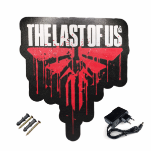 Letreiro The Last Of Us Luminoso com LED Decoração Quarto Gamer Led